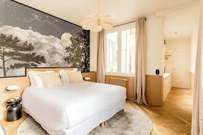 Iron/ironing board, travel cot, WiFi, bed sheets - Habitat Parisien - 3 BR 3 BA - A/C à Bourse (Paris)