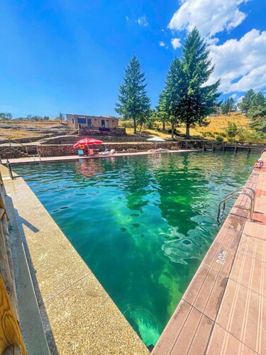 Mountain chalet with private toboggan run! It seems like a dream, but it's real!
