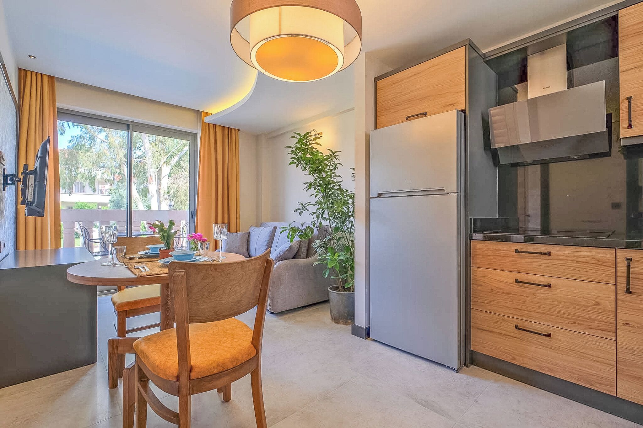 Family Suite, Balcony, Garden View | In-room safe, desk, laptop workspace, blackout drapes