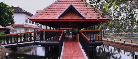 Vue sur le paysage depuis l’hébergement