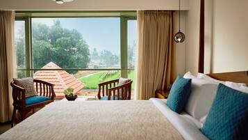 Room, Garden View | Egyptian cotton sheets, premium bedding, individually decorated