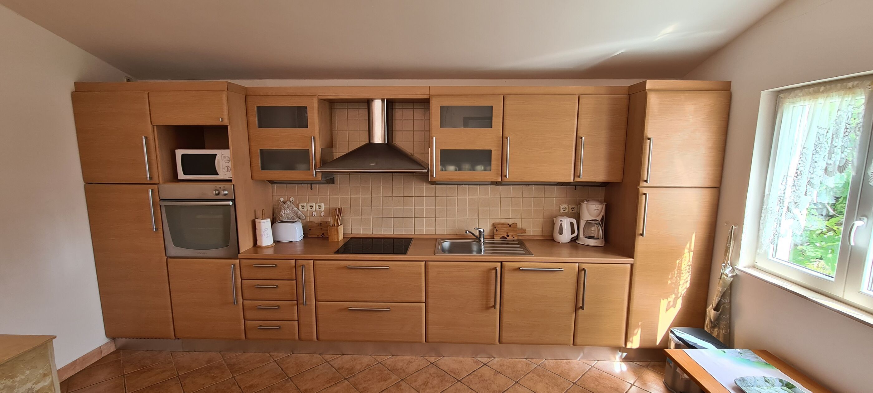 Apartment (A1) | Eigene Küche | Kühlschrank, Mikrowelle, Ofen, Herdplatte