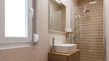 Apartment (A1) | Bathroom | Shower, toilet paper