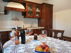 Apartment (A3) | Private kitchen | Fridge, microwave, stovetop, espresso maker - Apartments Valter (Umag)