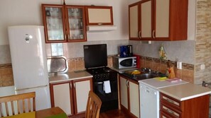 Apartment (A1) | Private kitchen | Fridge, microwave, stovetop, dishwasher - Apartments Ivica (Vir)