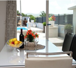 Apartment (K1) | Pool - House Luketini Dvori (Marina)