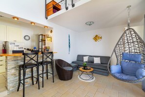 Studio (A1) | Living room - Apartment Haus Kicer (Kraljevica)