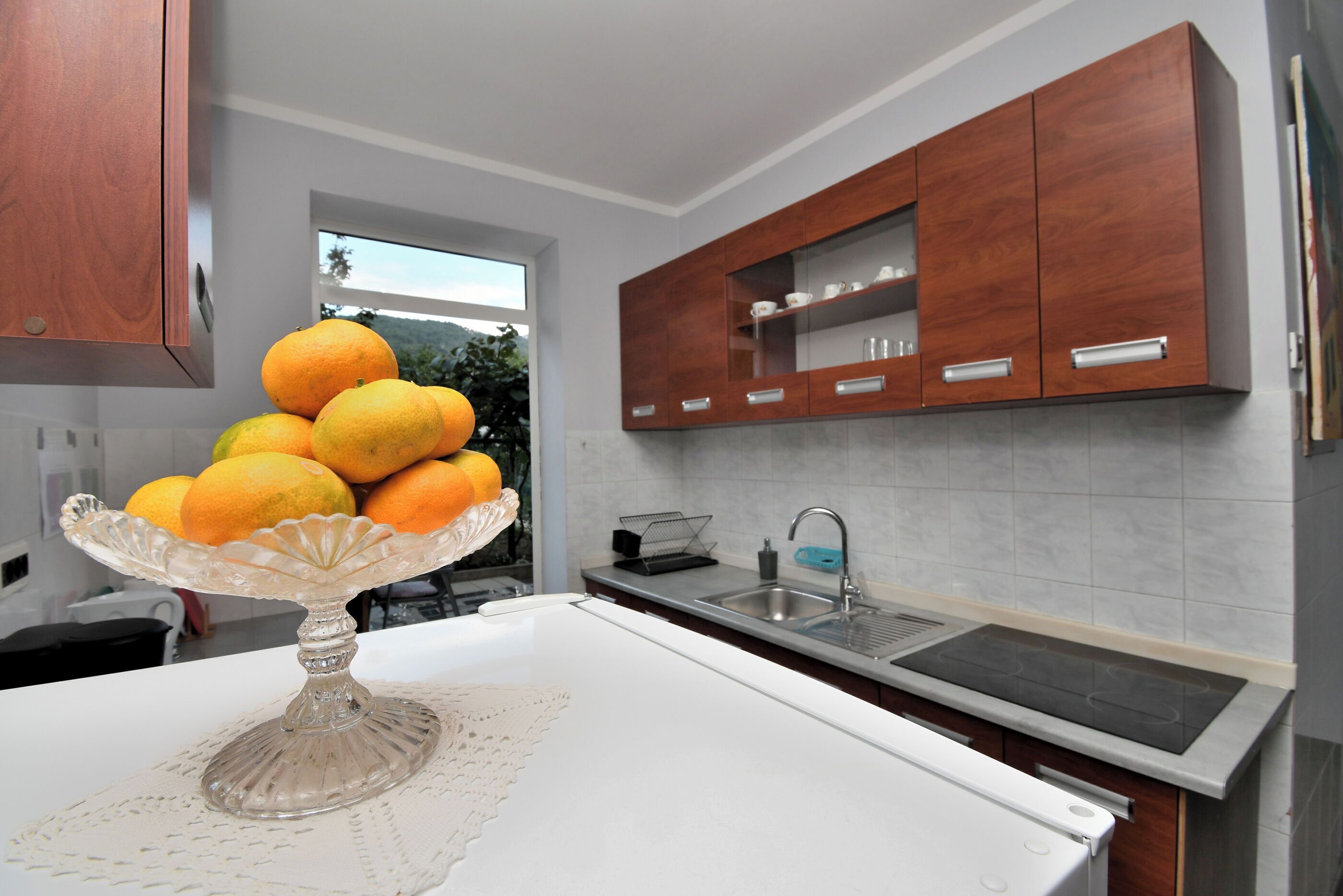 Apartment (A1) | Eigene Küche | Kühlschrank, Mikrowelle, Ofen, Herdplatte