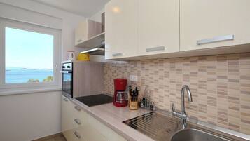 Apartment (A2) | Private kitchen | Fridge, stovetop, espresso maker, electric kettle