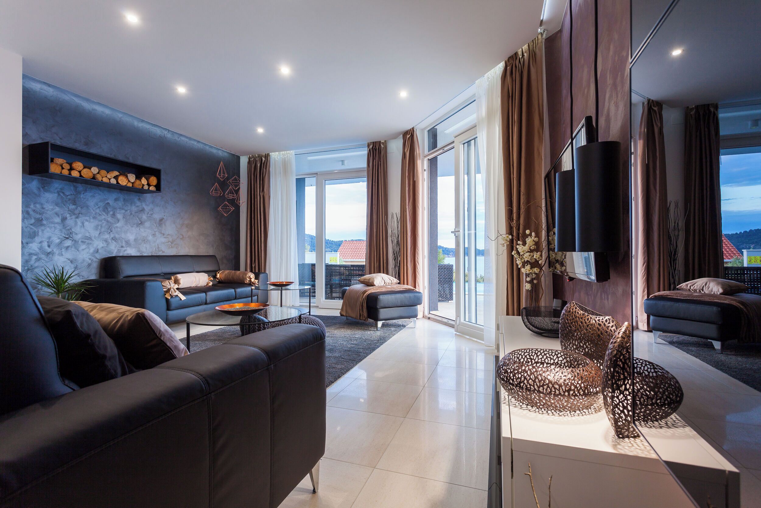 Villa | Private kitchen | Microwave, oven, stovetop, dishwasher