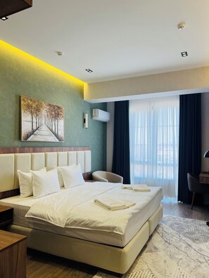 Comfort Double or Twin Room, Balcony, City View | In-room safe, laptop workspace, blackout drapes, iron/ironing board - SM Luxury Hotel (Fergana)