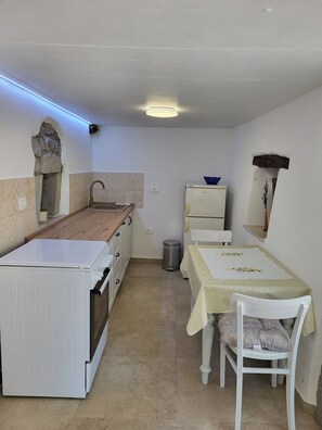 Studio (A1) | Private kitchen | Fridge, oven, stovetop, dishwasher - Apartment Balidur (Buzet)