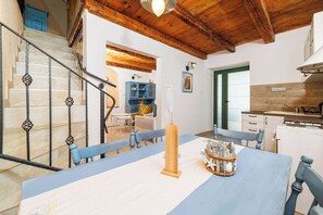 House | Private kitchen | Fridge, microwave, oven, stovetop - House Dragan D (Rab)