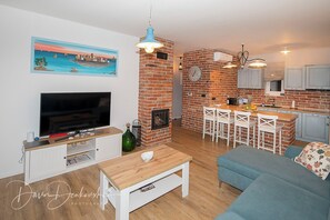 Villa | Living room | Fireplace - Villa Island Villa Adriana in Olive Garden (Novalja)