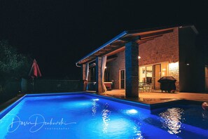 Outdoor pool, a heated pool - Villa Island Villa Adriana in Olive Garden (Novalja)