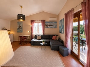 Villa | Living room | Smart TV, fireplace - Villa Mia (Porec)