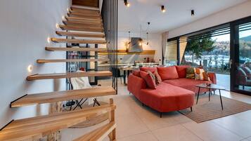 Villa | Living room | Fireplace