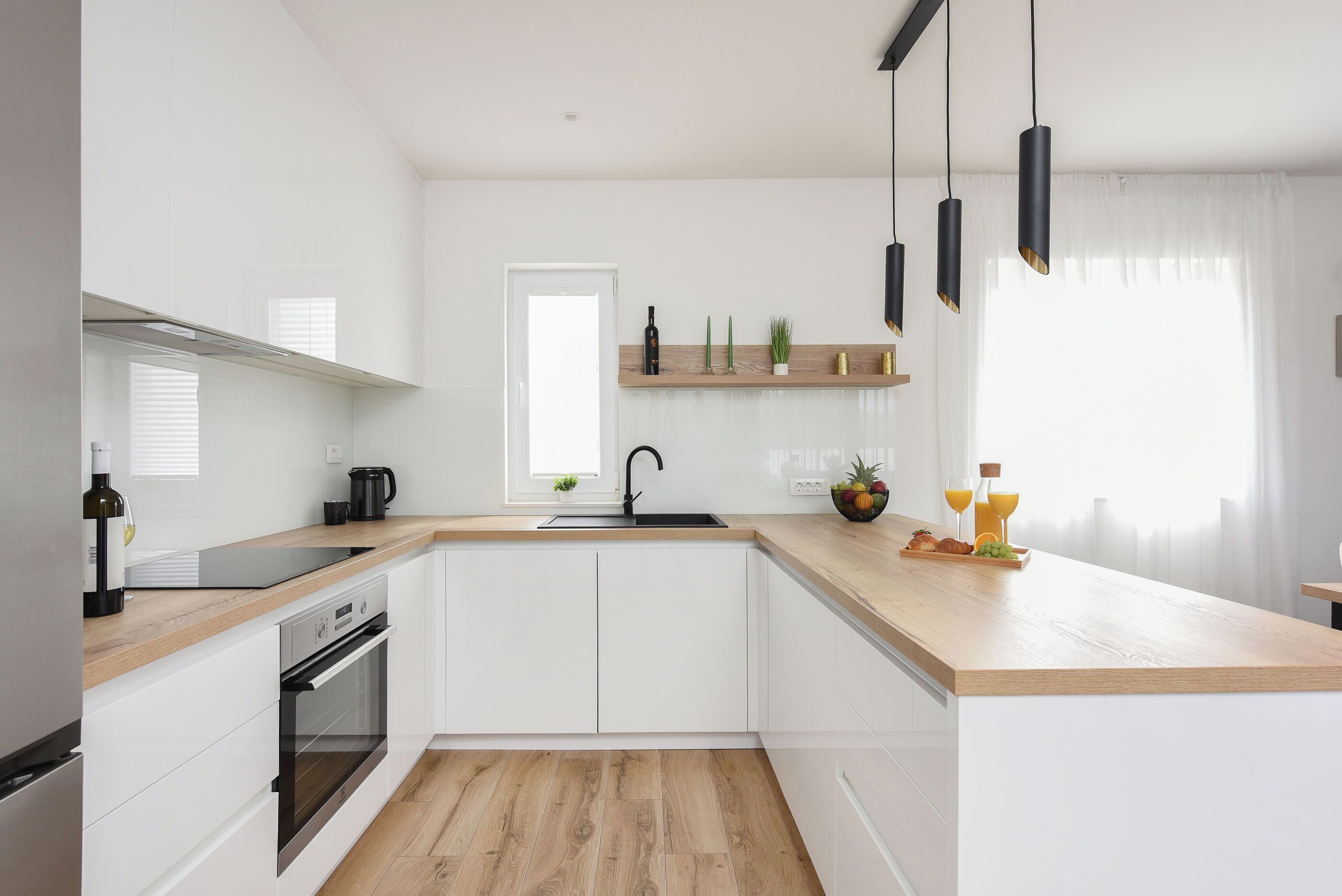 Villa | Private kitchen | Fridge, microwave, oven, stovetop