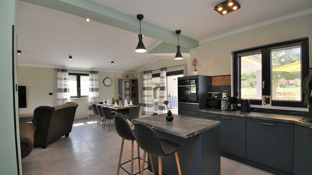 Villa | Private kitchen | Espresso maker, fridge, microwave, oven - Villa Vala (Marcana)