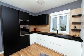 Villa | Private kitchen | Fridge, microwave, oven, stovetop - Villa Lomari (Sibenik)