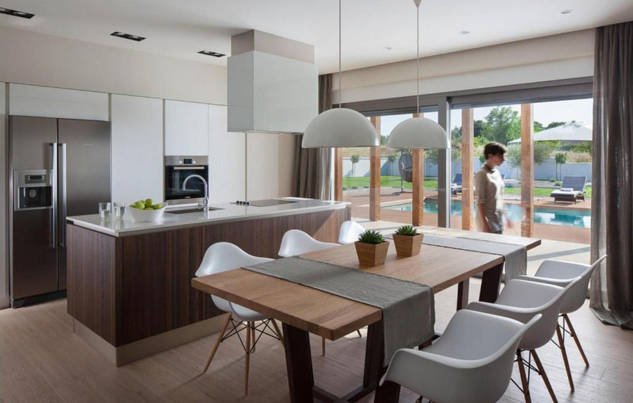 Villa | Private kitchen | Fridge, microwave, oven, stovetop