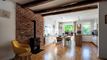 Villa | Living room | Fireplace