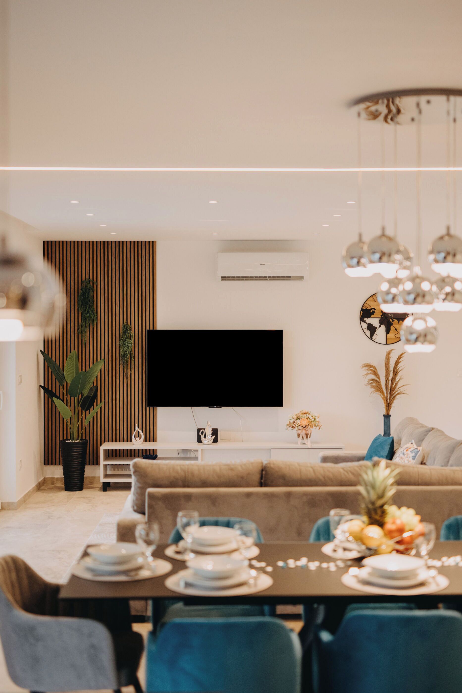 Villa | Private kitchen | Fridge, microwave, oven, stovetop