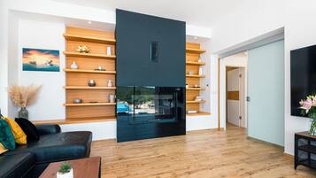 Villa | Living room | Fireplace