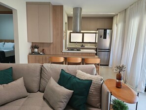 Appartement | Coin séjour | TV connectée de 32 pouces avec chaînes numériques