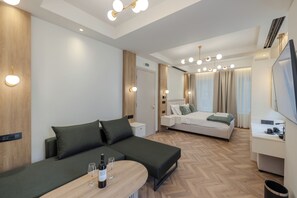 Family Suite, Balcony, Courtyard View | In-room safe, laptop workspace, blackout drapes, soundproofing - Onora Suites Nafplio (Nafplio)