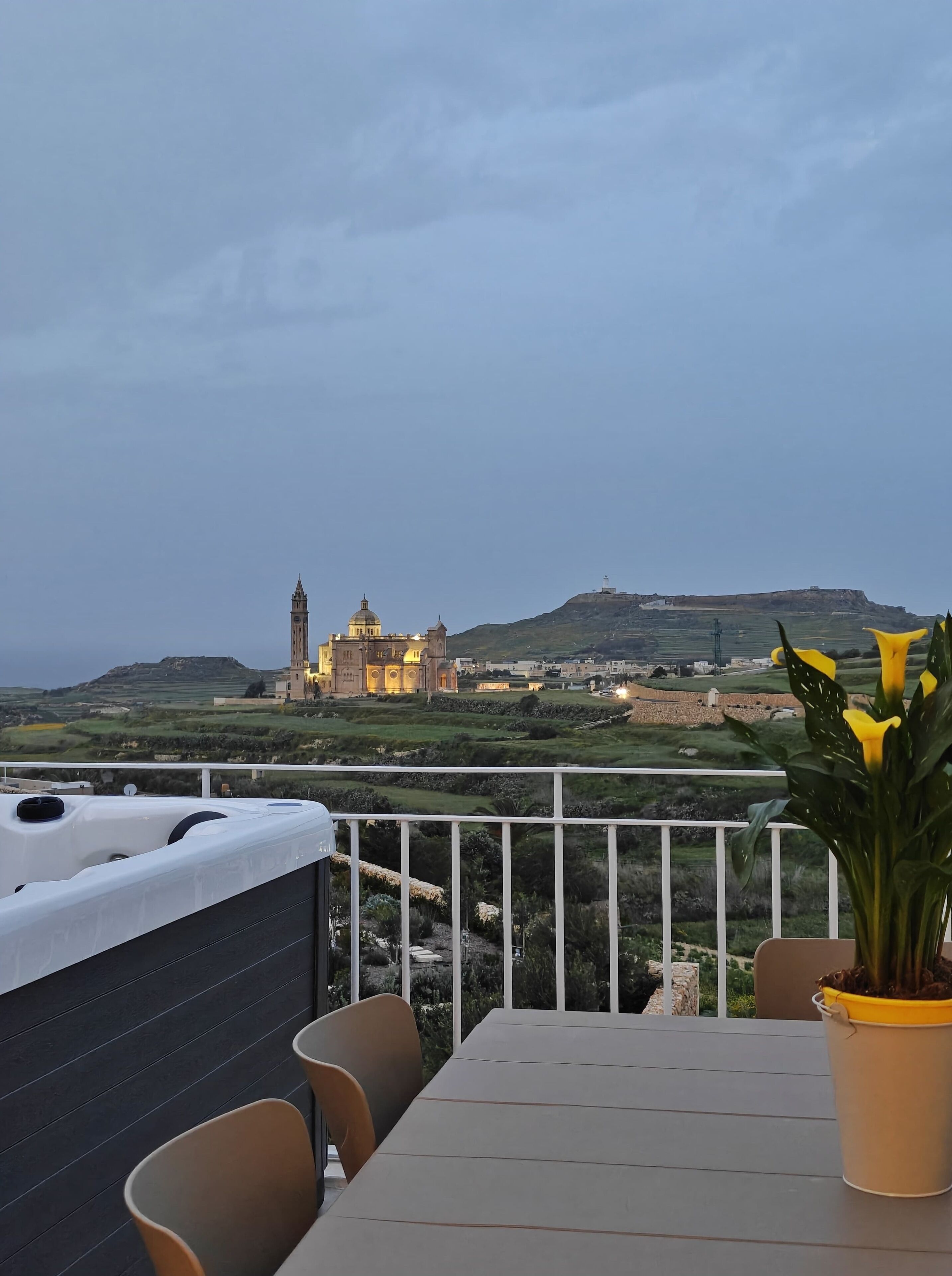 Blick von der Unterkunft