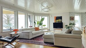Fernseher, Kamin