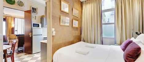 アパートメント | 1 室のベッドルーム、アイロン / アイロン台、ベッドシーツ