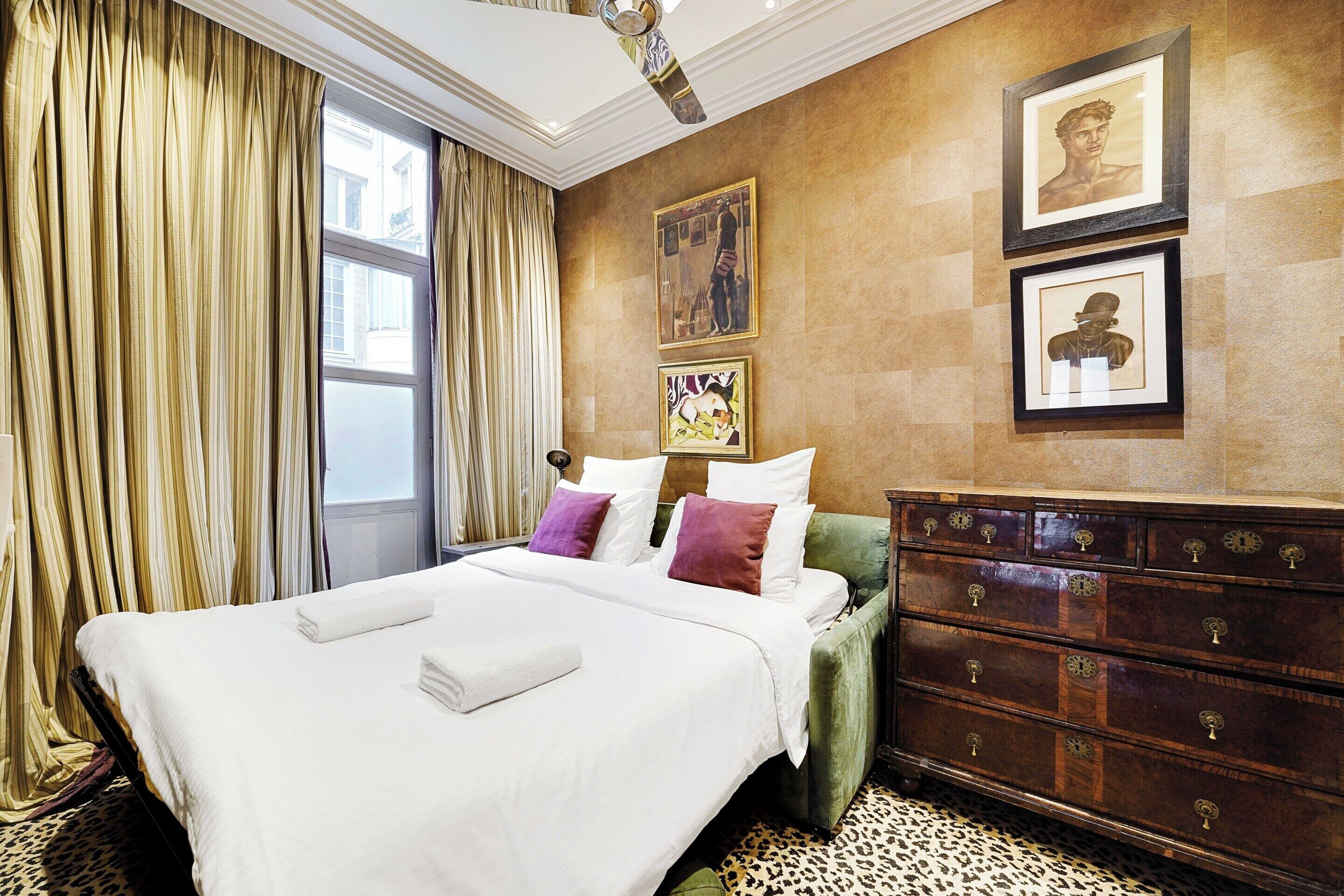 Apartamento | 1 quarto, ferros/tábuas de passar roupa, roupa de cama