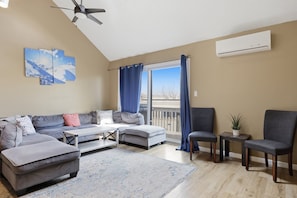 Townhome, 4 Bedrooms | Living area | Smart TV, streaming services - Pocono Paradise Ultimate Camelback Getaway 4 Bedroom Townhouse (Tannersville)
