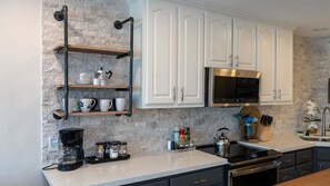 Condo, 4 Bedrooms | Private kitchen | Fridge, oven, coffee/tea maker, toaster - Penthouse Beachfront Views Renovated 4 Bedroom Condo (South Padre Island)