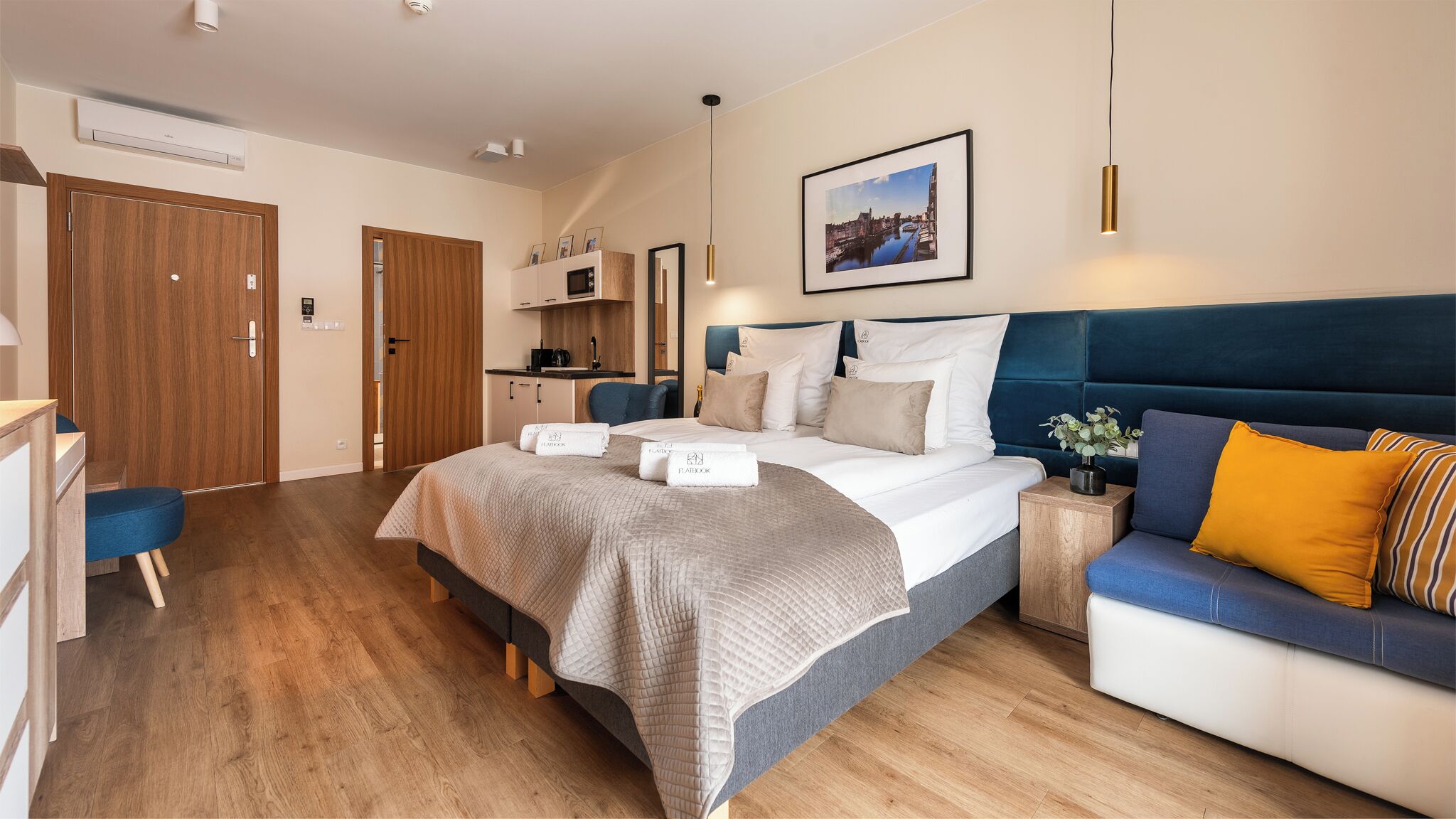 豪華開放式客房, 城市景觀 | 起居區