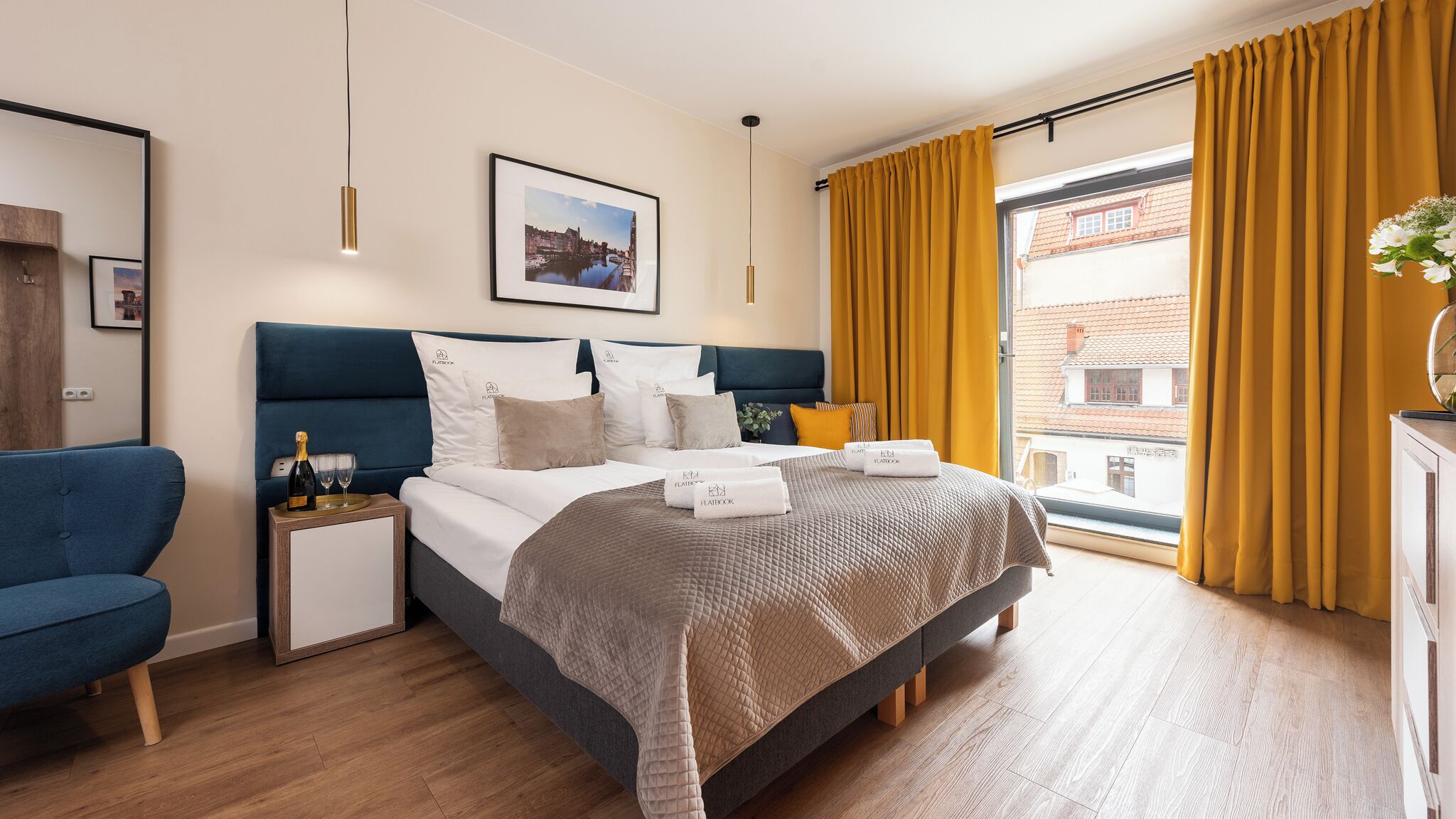 Deluxe studio, uitzicht op stad | Een strijkplank/strijkijzer, gratis wifi