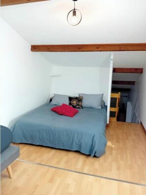 Fer et planche à repasser, lit parapluie, Wi-Fi gratuit, draps fournis