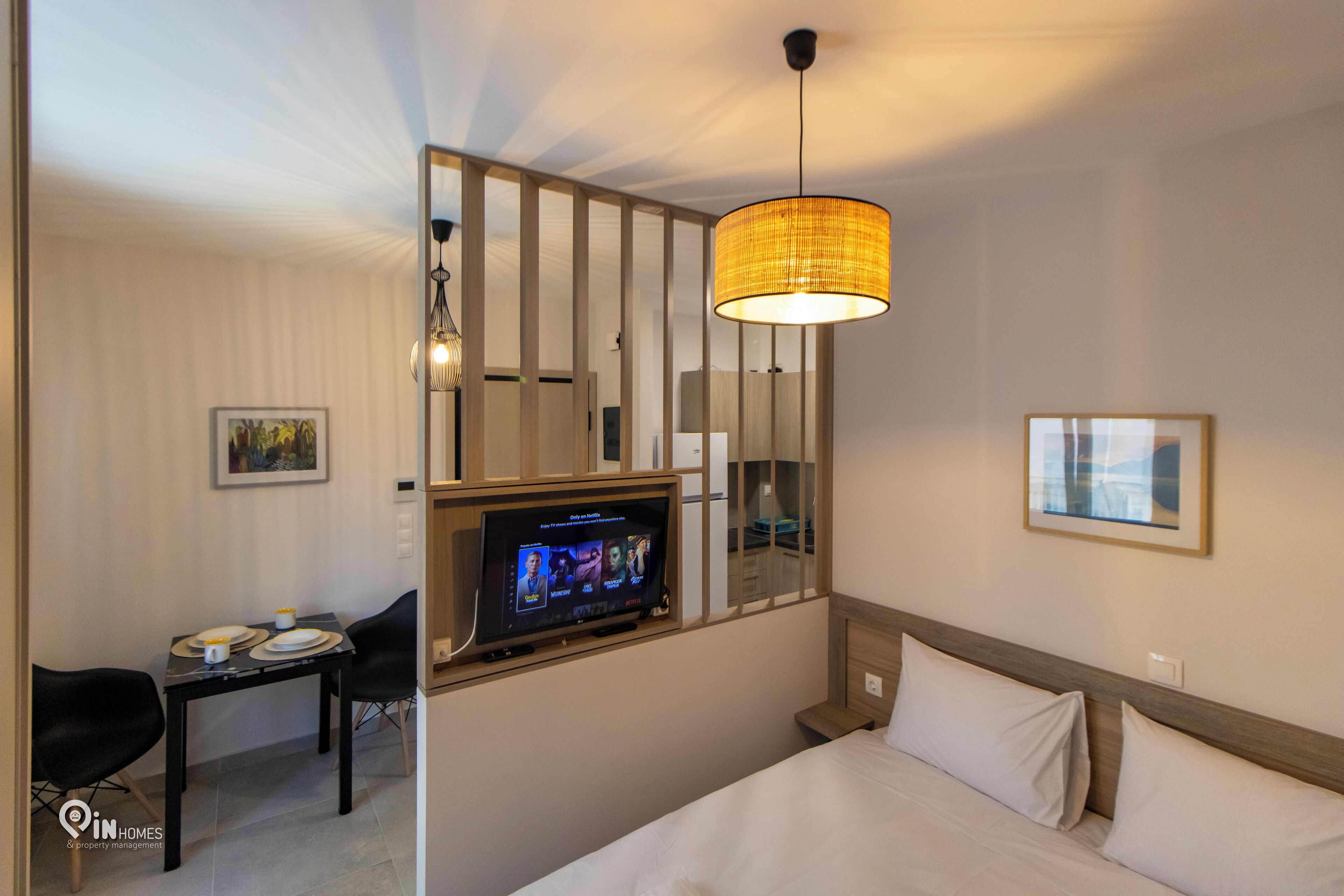 1 bedroom, desk, soundproofing, iron/ironing board