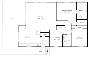 Floor plan - Easy Stay w/ 2 Parking Spots | 8 ppl | IC83 (Put-in-Bay)