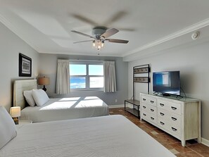 2 bedrooms, iron/ironing board, WiFi, bed sheets - Regency Towers #407 East | Pet Friendly, Beach Service, Pool, Pickleball (Pensacola Beach)