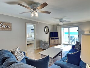 2 bedrooms, iron/ironing board, WiFi, bed sheets - Regency Towers #407 East | Pet Friendly, Beach Service, Pool, Pickleball (Pensacola Beach)