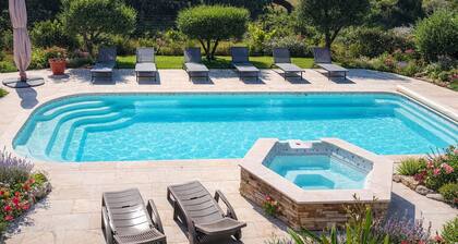 Mediterranean villa with pool and garden