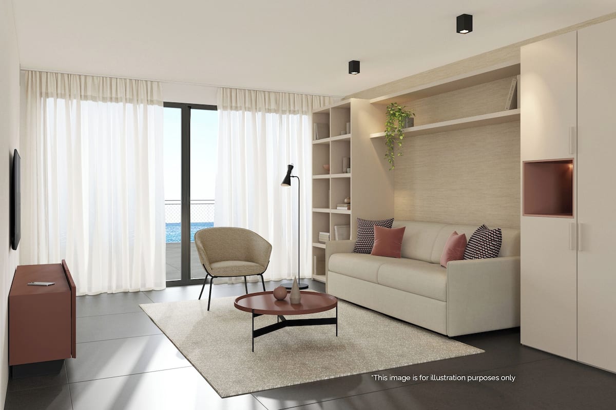 Apartment, Balcony, Sea View | In-room safe, desk, iron/ironing board, free WiFi