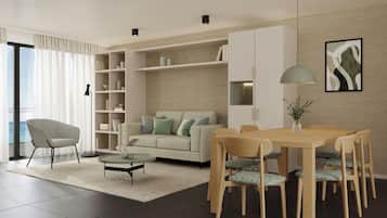 Appartement | Een kluis op de kamer, een strijkplank/strijkijzer, gratis wifi