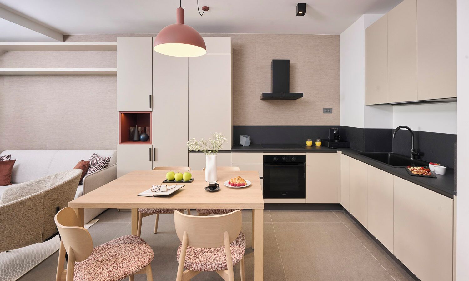 Family Apartment for 5 persons with sea view balcony | Private kitchen