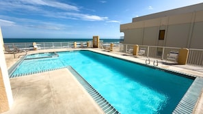 Pool - NEW! Penthouse * Beachfront Views * Renovated (South Padre Island)