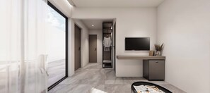 Deluxe Quadruple Room | Living area - Coralli Beachfront (Rhodes)