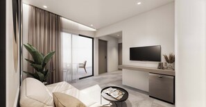 Chambre Quadruple Deluxe | Coin séjour